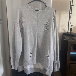 Ripped sweatshirt